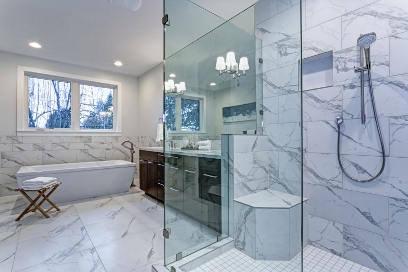Tile Patterned Shower Walls